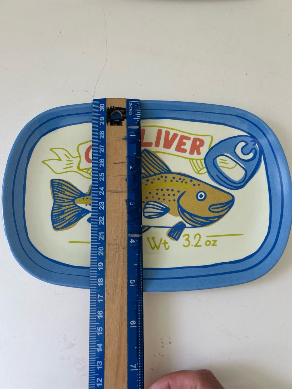 Set of 4 Vintage-Style Sardine & Fish Appetizer Trays Coastal Life Melamine NEW - Picture 11 of 15